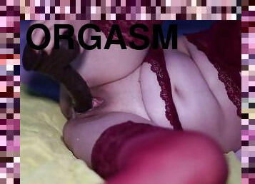 masturbation, orgasm, fitta-pussy, kvinnligt-sprut, amatör, mogen, brudar, milf, leksak, hemmagjord