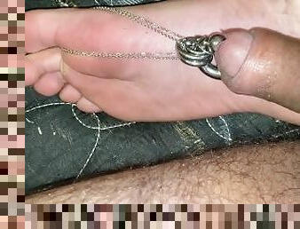 poilue, masturbation, compilation, pieds, sale, percé, boules, enchaînées, orteils