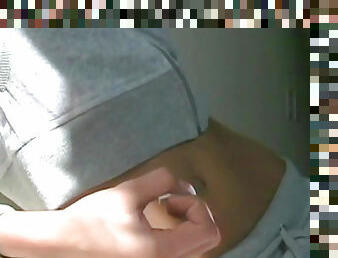 Amateur babe shows off her slender body on the webcam