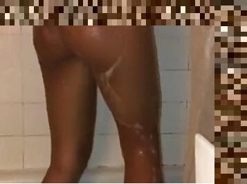 Ebony Anal Shower