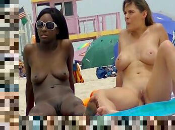 traseiros, teta-grande, na-rua, público, esposa, ébona, interracial, mulher-madura, câmara, praia