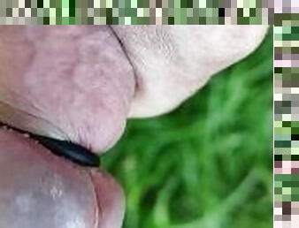 Choke My head cock outdoor