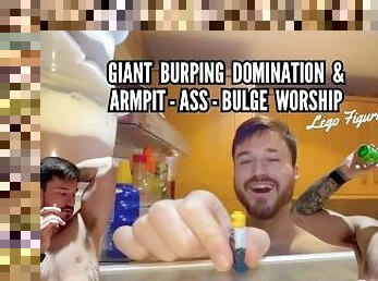 GIANT BURPING DOMINATION & ARMPIT- ASS - BULGE WORSHIP Lego Fiqure