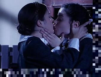 lesbienne, ados, baisers