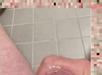Daddy's cum all over the floor