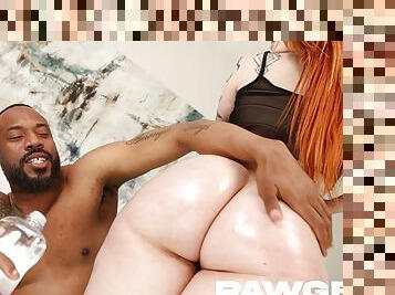 Redhead PAWG hardcore interracial porn clip