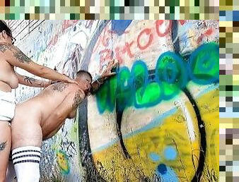 Femboy Pegged Under a Bridge by the Sexy Penny Pupils!