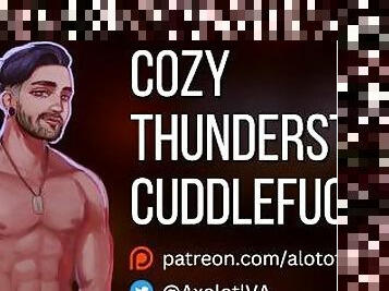 [M4F] Cozy Thunderstorm Cuddlefuck  Friends to Lovers ASMR Audio Roleplay
