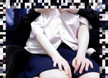 CAN I GIVE YOU A MASSAGE? YOU ARE SO TIRED AT STUDY... // SHY JAPANESE SCHOOLGIRL AND MASTURBATION