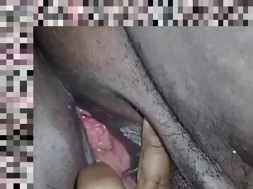 Tight pink phat pussy gashing wet