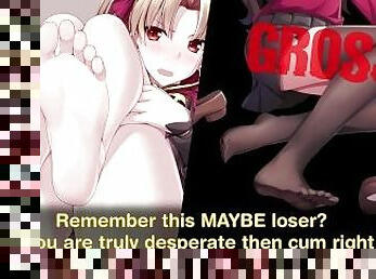 pieds, point-de-vue, anime, hentai, femme-dominatrice