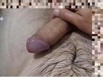 baignade, masturbation, amateur, énorme-bite, secousses, solo, bite