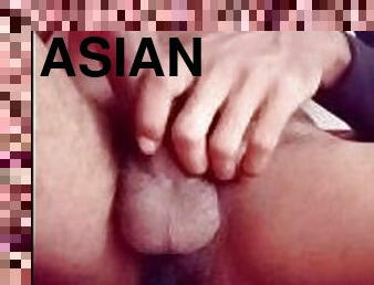 asiatique, masturbation, amateur, ados, mignonne, italien, solo, bite