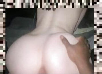 PETITE WHITE SLUT WITH BUBBLE BUTT CHEATS ON HER BOYFRIEND WITH BLACK DICK