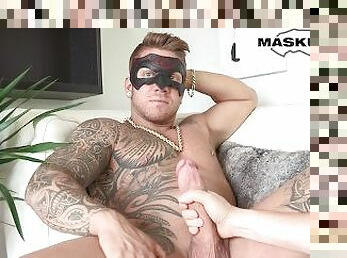 masturbação, amador, pénis-grande, gay, punheta, casal, gozando, oral, musculado, tatuagem