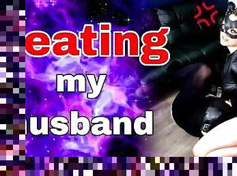 Beating my Husband! Femdom Ballbusting CBT Punching Kicking Slapping Bondage BDSM Discipline Real