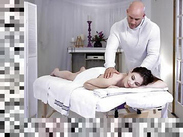 Sweet girl receives more than massage in impeccable perversions