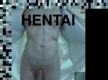 asien, masturbieren, nippel, dilettant, japanier, hentai, nette, hintern