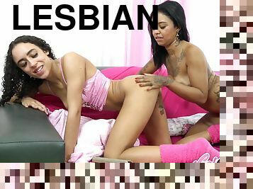 Latina Teen Lesbians Ass Toying At Slumber Party