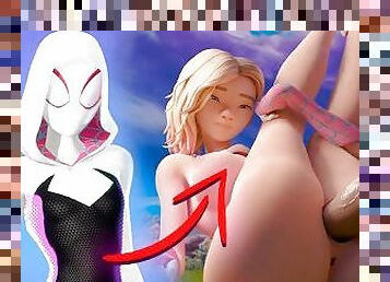 Fortnite porn Spider Gwen Creampie rule34 3D hentai uncensored Fortnite Version