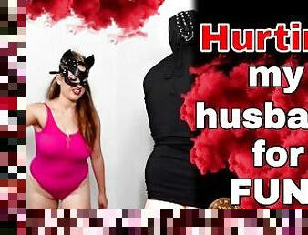 Hurting my Husband! Femdom Games Bondage Spanking Whipping Crop Cane BDSM Female Domination Milf