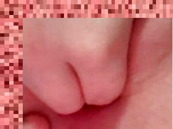 klitoris, pička, prstovanie, úzke, perfektné, sólo, mokré