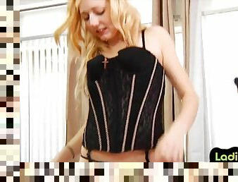 Strapon amateur chicks fuck crossdresser in group pegging