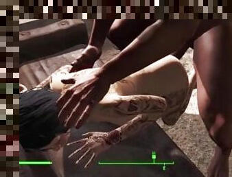 Tatooed Babe Takes Big Dick Screaming Ass Fuck  Fallout 4 Sex Mods Animated 3D Video Game Porn