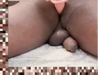 Twink fucking his ebony boy pussy