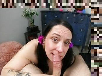 Dirty Talking Hotwife Loves Sucking My Cock