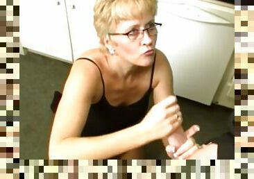 amateur, granny, ejaculation