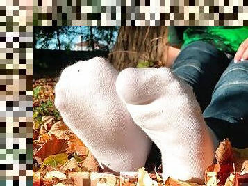 Beautiful Goddess feet in socks compilation part 2