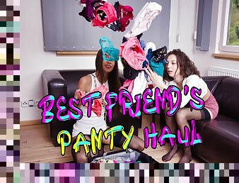 Best friends panty haul starring Isabella Della and Vanessa Allesial