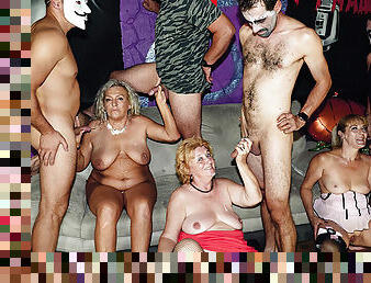 mature halloween anal groupsex party