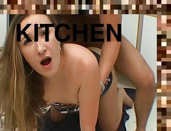 Disgusting! Mom And Dad Fuck In The Kitchen!
