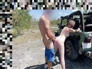 nudist, im-freien, ehefrau, dilettant, junge, tief-in-die-kehle, auto, schlampe, briten, cuckold