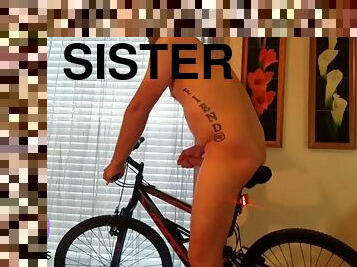 After her sister-in-law comes home from a long bike ride