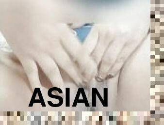 asiatique, masturbation, maman, sale, solo, philippine