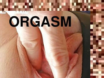 klit, kæmpestor, orgasme, fisse-pussy, sprøjte, fingering, tøs, perfekt, massiv