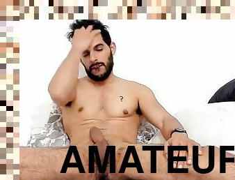 masturbação, amador, gay, primeira-vez, facial, esperma, sozinho, musculado, chupando