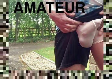 masturbação, na-rua, amador, gay, gozando, webcam, musculado