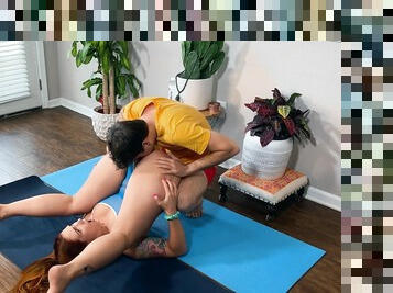 Personal trainer is appreciative of Siri Dahl's flexibility