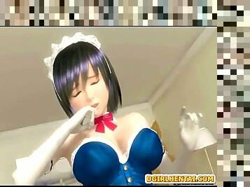 Femme de ménage, Hentai, 3d